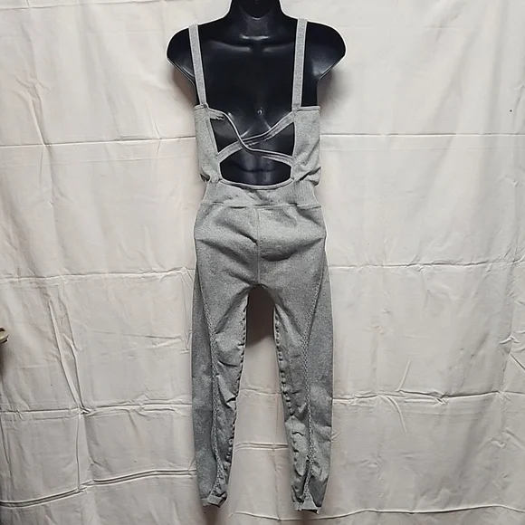FREE PEOPLE - MOVEMENT Gray Women's Jumpsuit, M/L - Picture 3 of 4